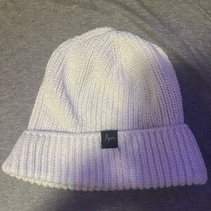 Women's White Knit Beanie